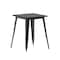 Flash Furniture 23.75 SQ Dining Table Black Poly Top/Black Frame JJ-T14619-60-BKBK-GG - alternate 9